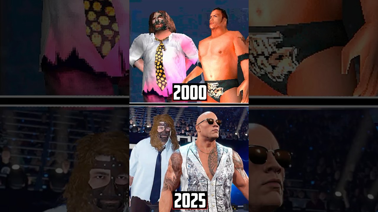 WWE 2K25 The Rock &lsquo;n&rsquo; Sock Connection Entrance Evolution in WWE Games!