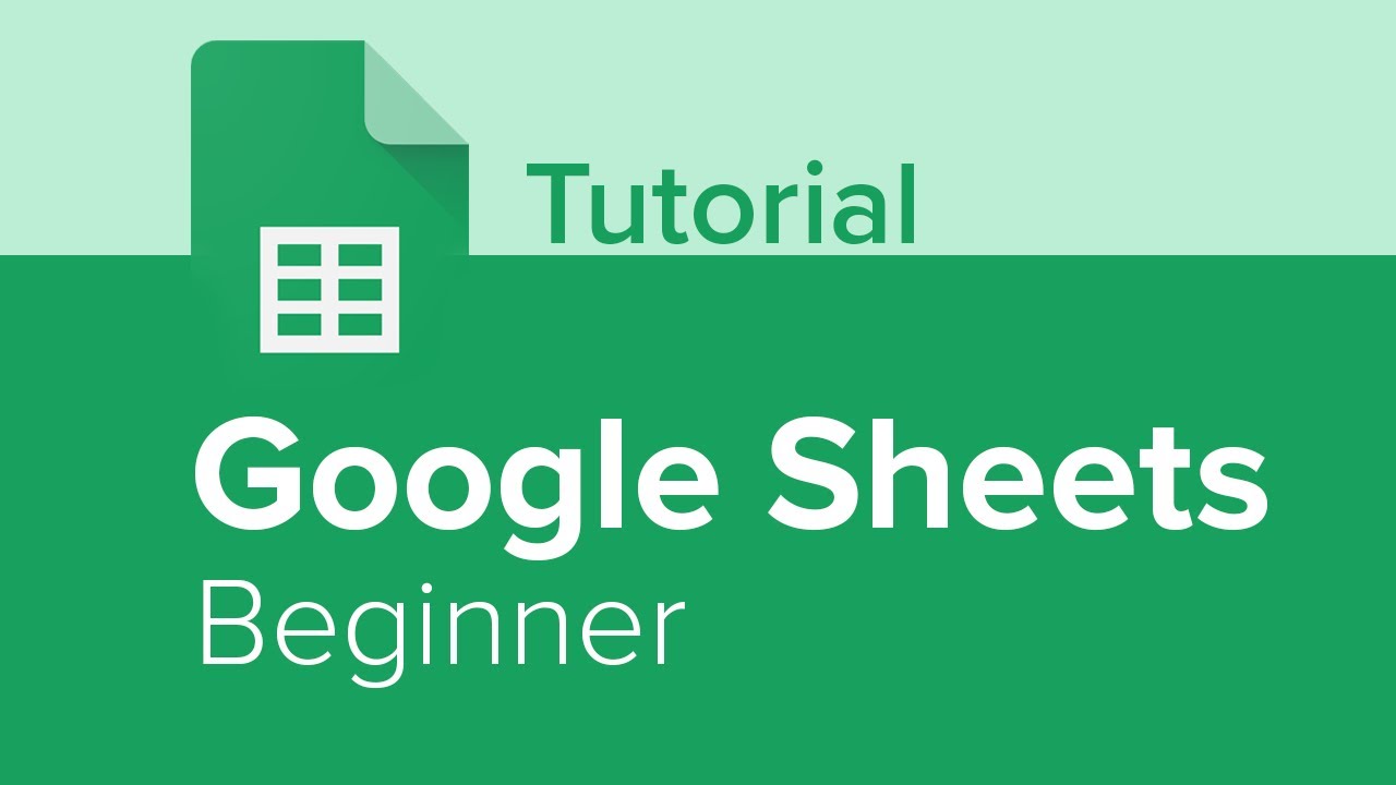 Google Sheets Beginner Tutorial