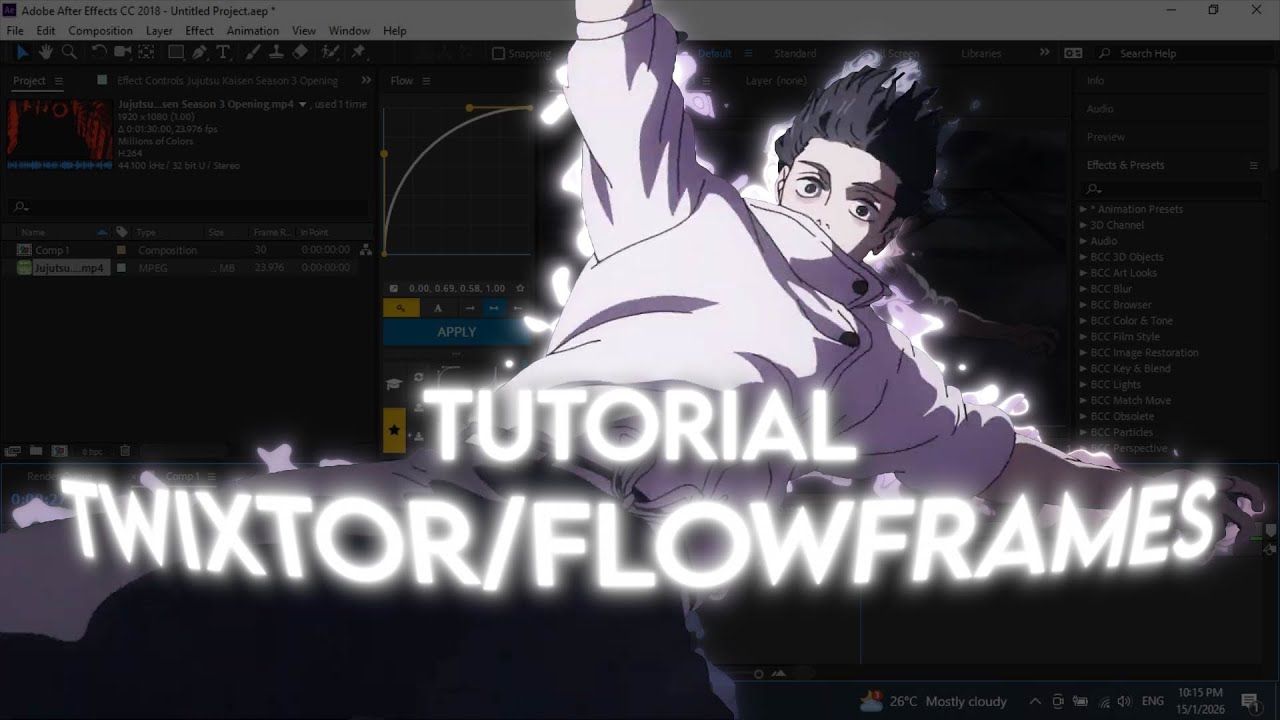 How to Twixtor / Flowframes - After Effect Amv Tutorial