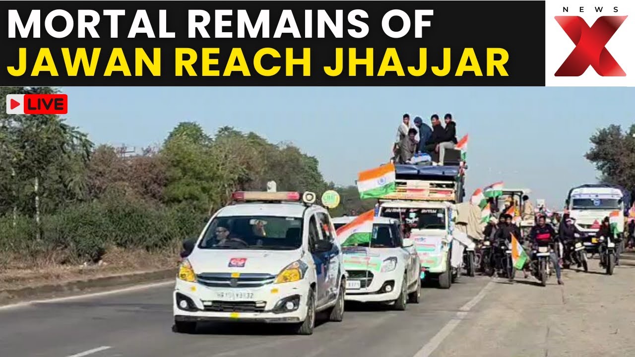 Mortal Remains Sent Home LIVE | Army Jawan Mohit Chauhan’s Last Journey to Jhajjar