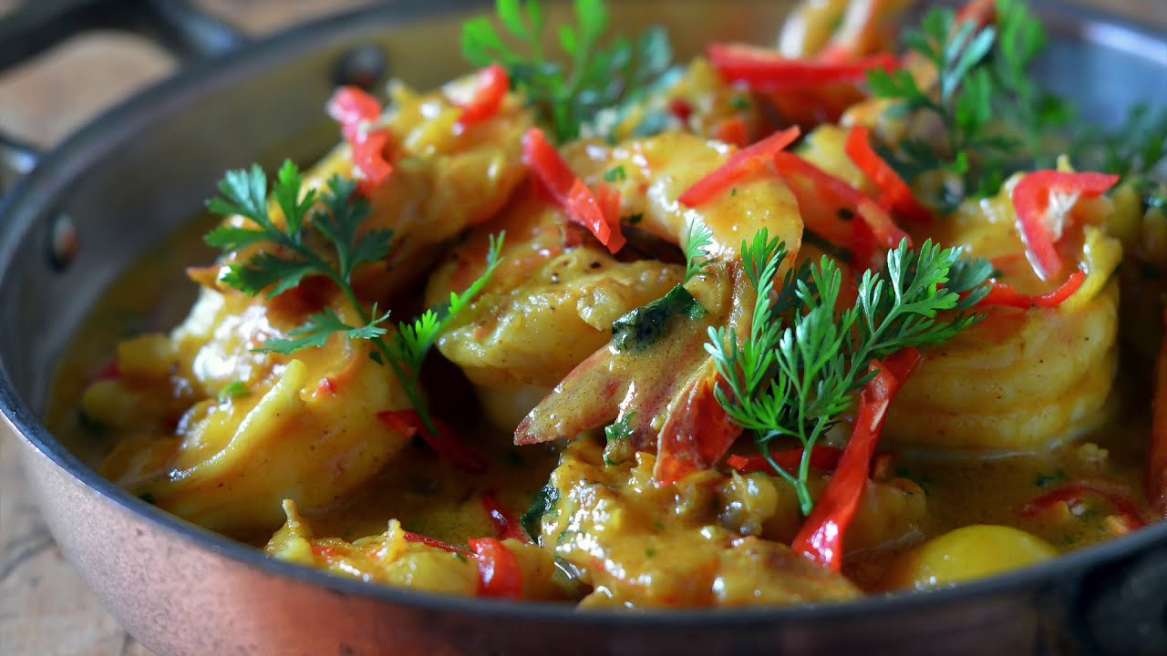 Langostinos al Curry