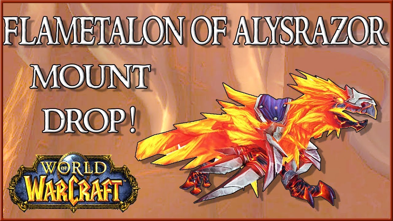 Flametalon Of Alysrazor [Firelands Mount Drop] World Of Warcraft!