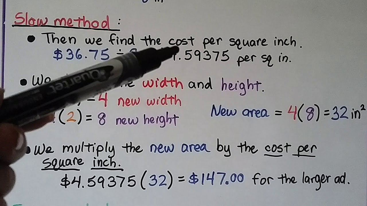 Geometry 10.5, Effects of changing Dimensions Proportionally