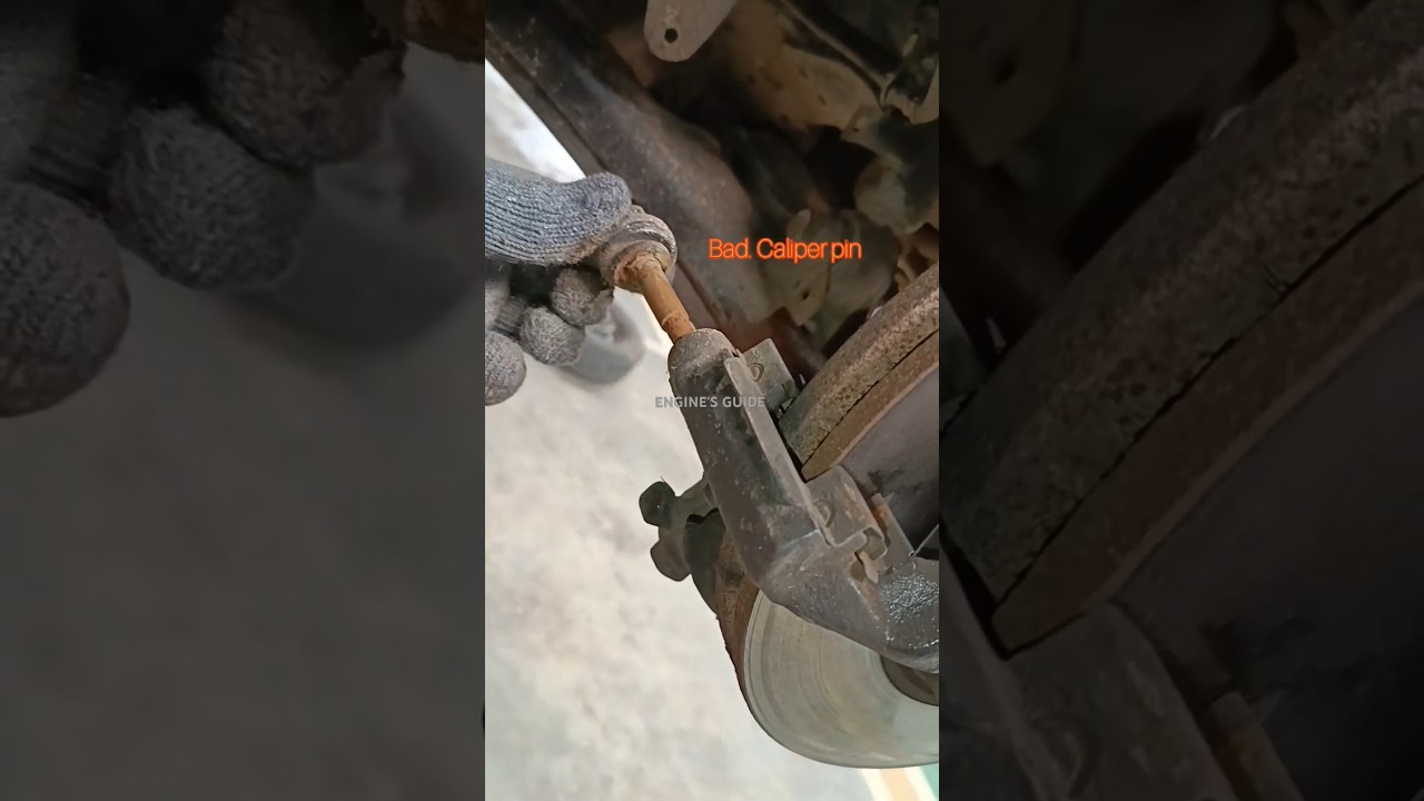 CALIPER SOUND CALIPER PIN NOISE,BAD CALIPER PIN ,BRAKE NOISE #suspensionnoise #car#reel#short #brake