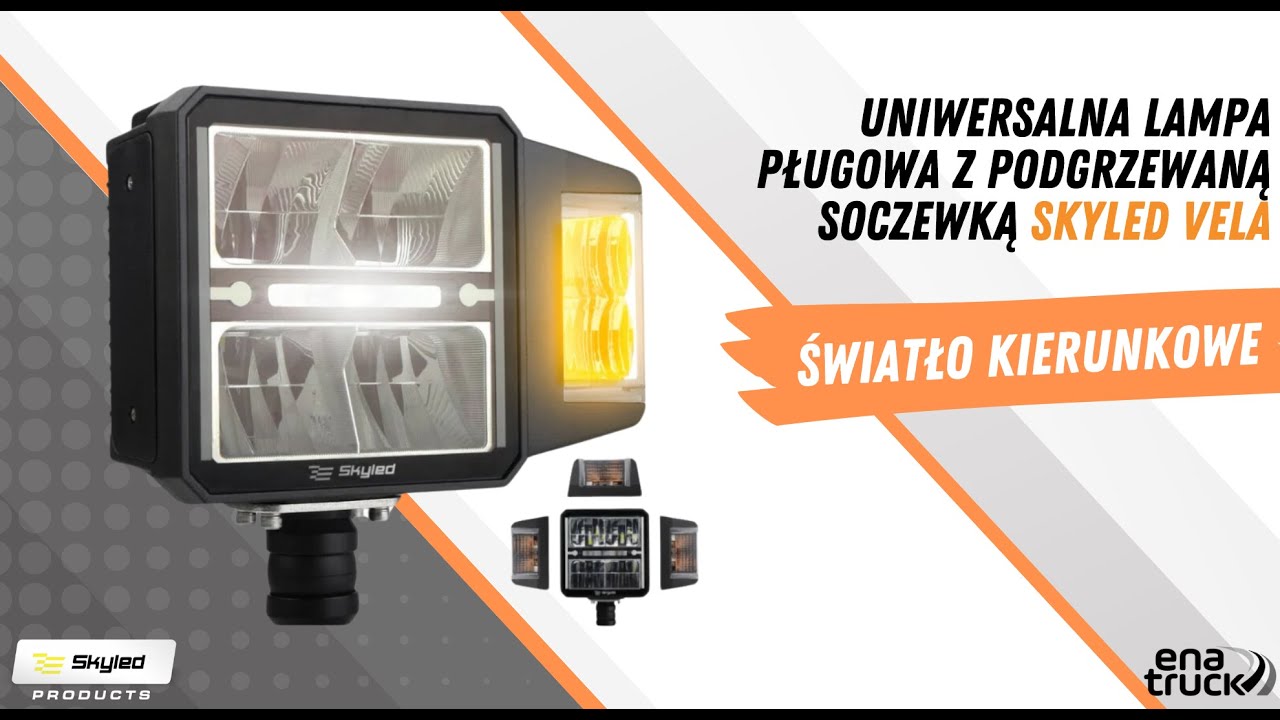 Skyled Vela &ndash; Uniwersalna lampa pługowa z podgrzewaną soczewką | 9&ndash;36V | Full LED
