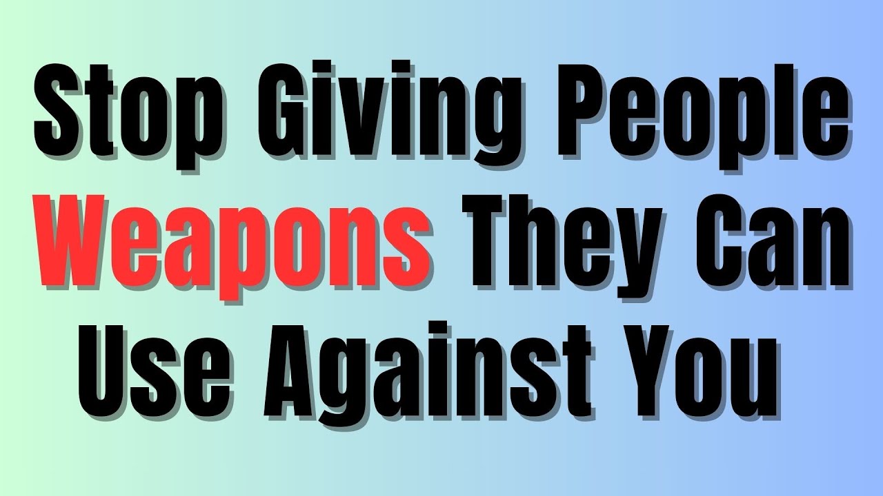 Are You Giving Your Haters The Blueprint To Form Weapons Against You? NO WEAPON FORMED