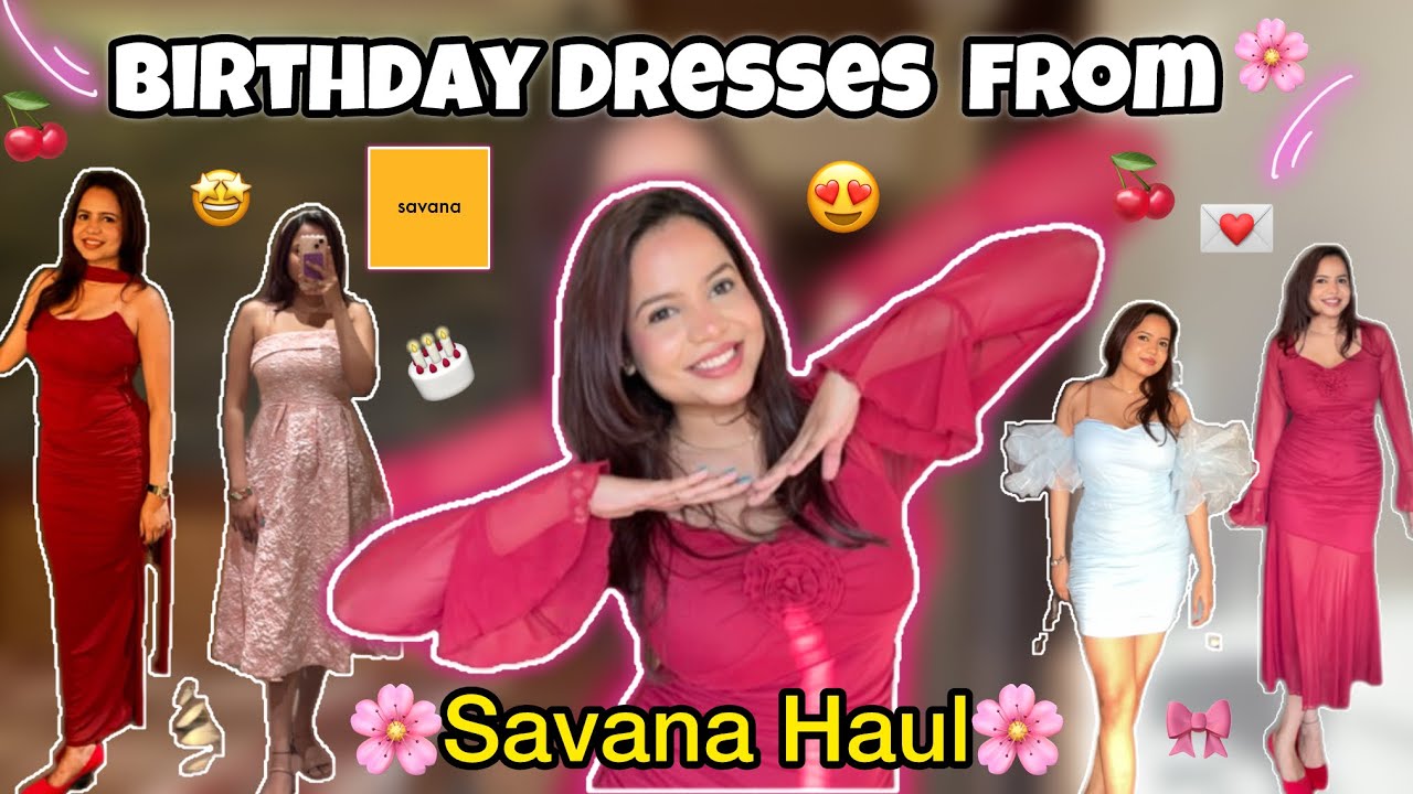 | Tried 4 Birthday Dresses from SAVANA😍 First Try-On Haul of 2026! // Ayushi Gupta