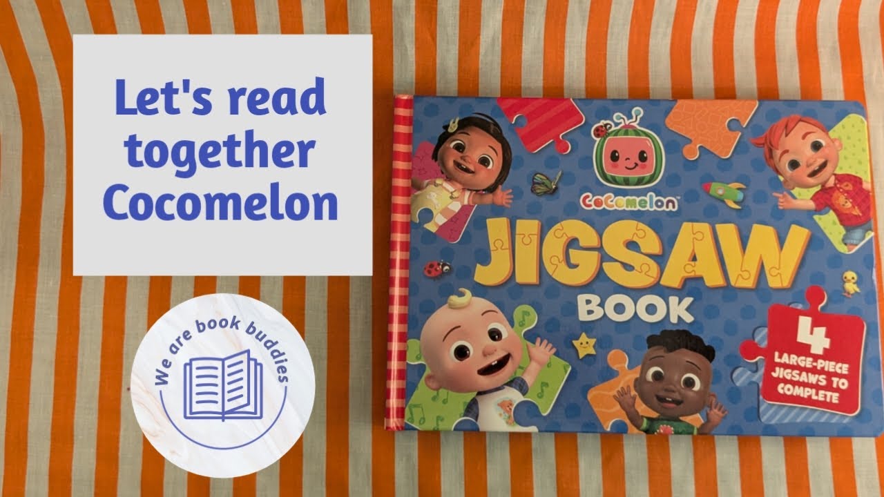 Let's read together CoComelon book. CoComelon: Jigsaw Book 4 large-piece jigsaws to complete!