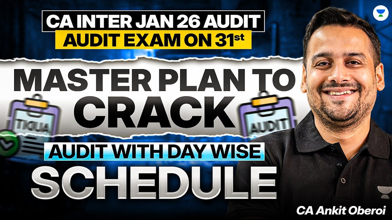 How to Plan Audit now for Jan 26 I Audit CA Inter I CA Ankit Oberoi