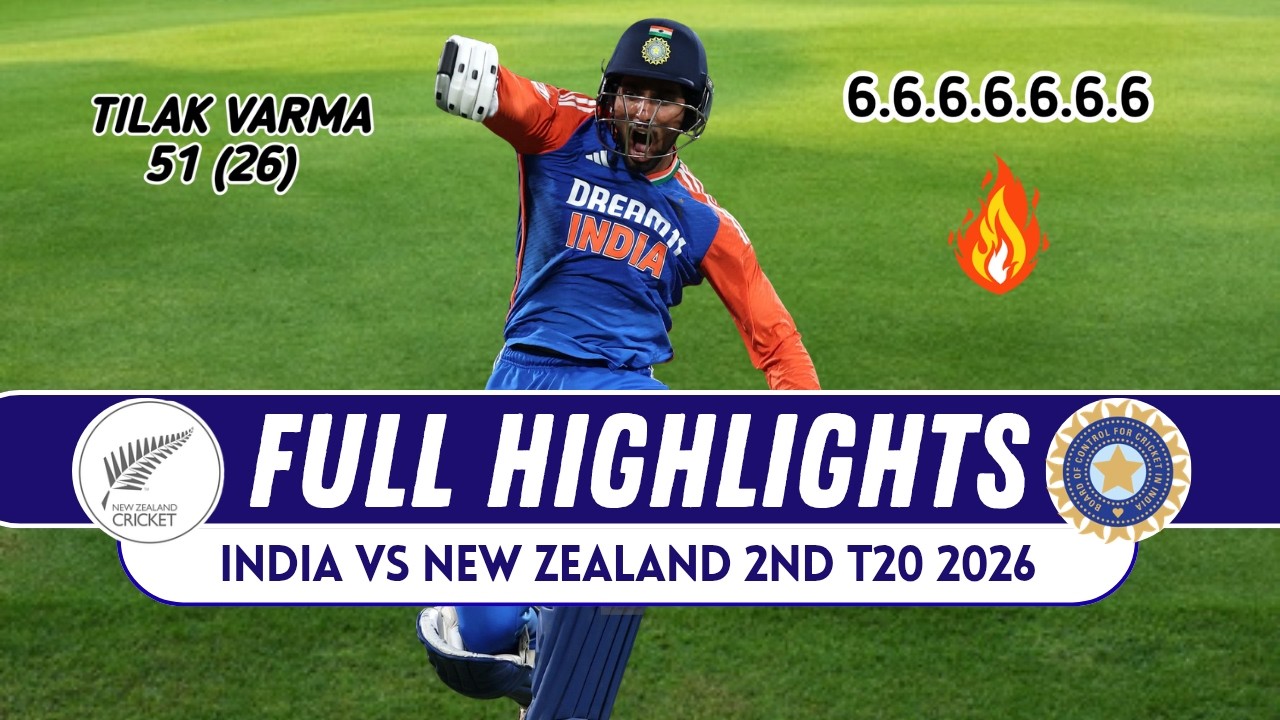 India vs New Zealand 2nd T20 2026 Full Match Highlights | Ind vs NZ