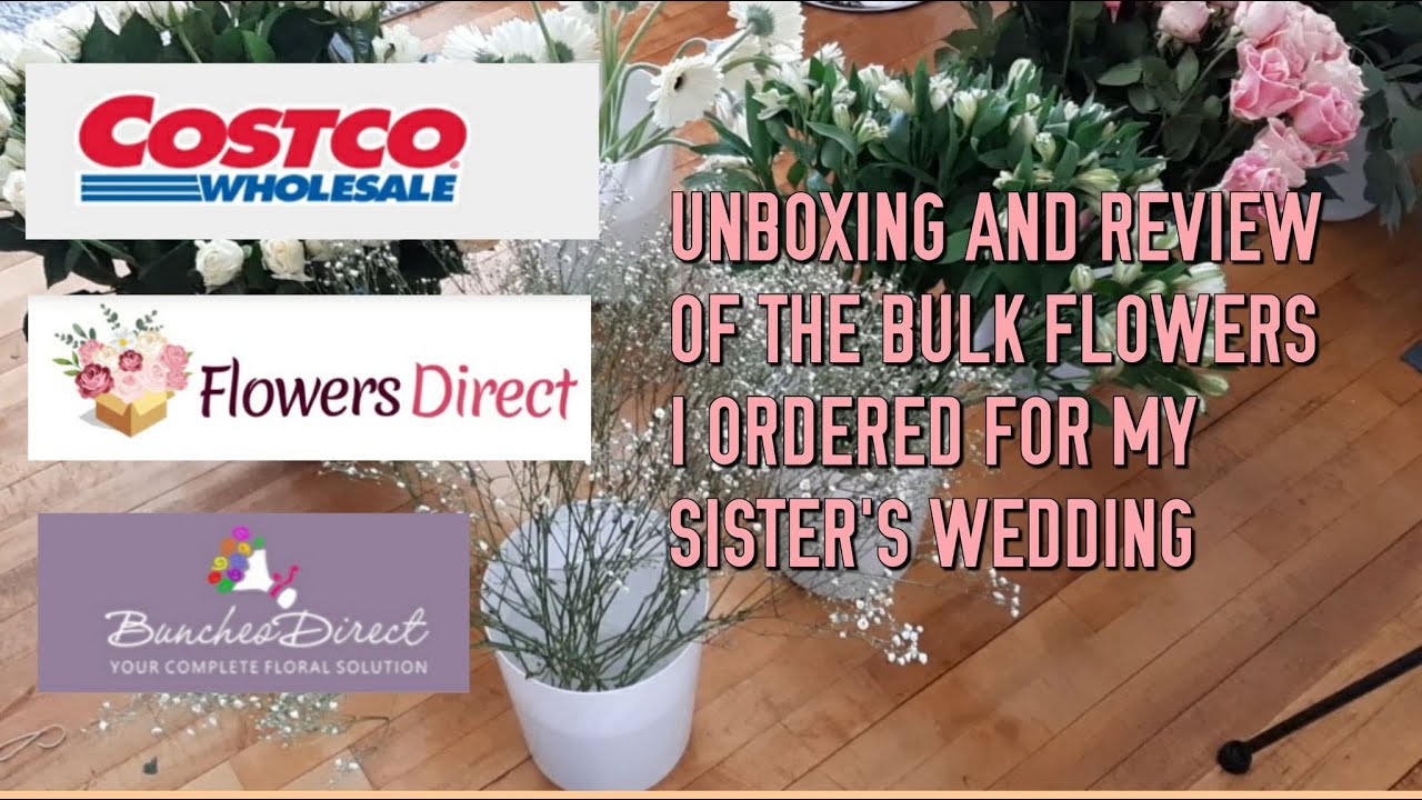 UNBOXING AND REVIEW OF BULK FLOWERS I ORDERED ONLINE  FOR MY SISTER'S WEDDING