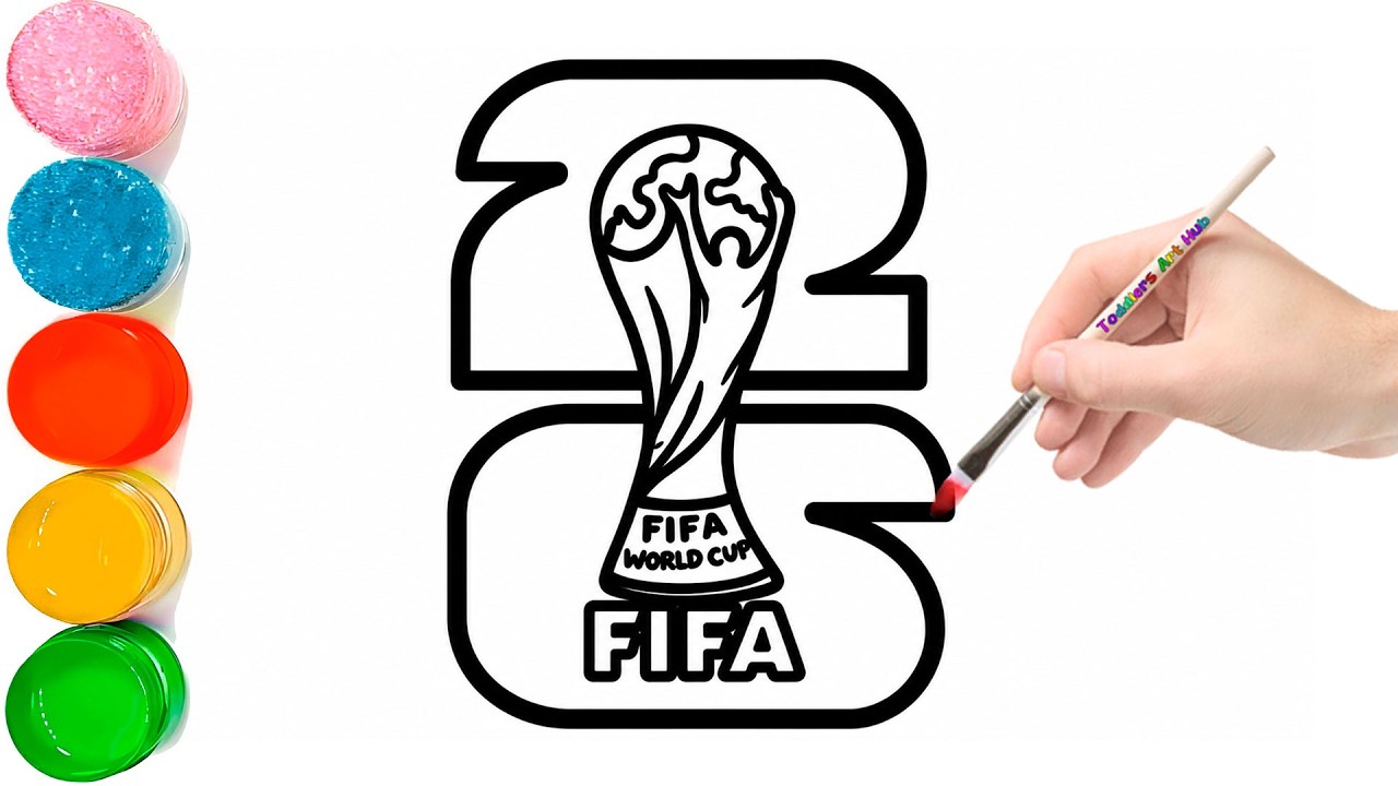 Как легко нарисовать логотип ЧМ-2026 | Простой урок рисования логотипа FIFA World Cup 2026