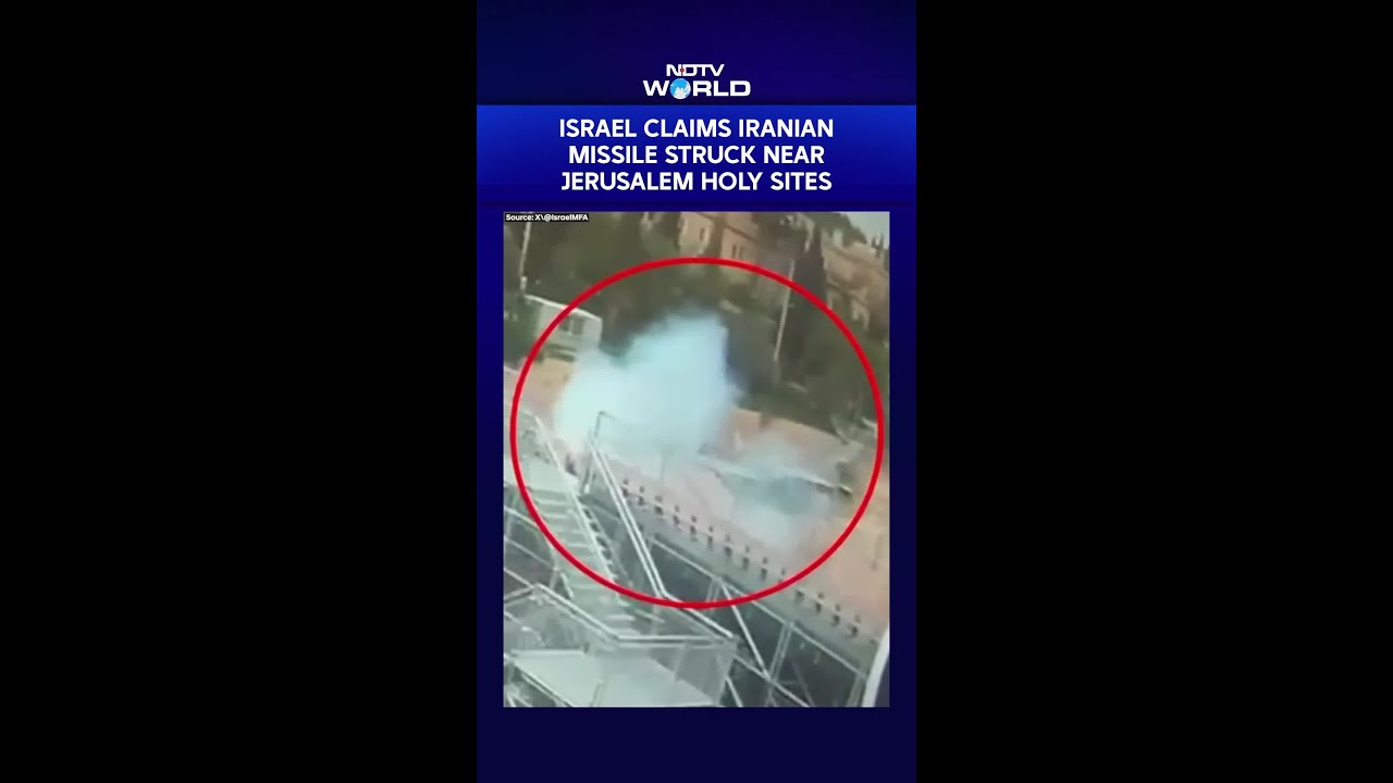 Iran Attacks Israel | Israel Claims Iranian Missile Struck Near Jerusalem Holy Sites