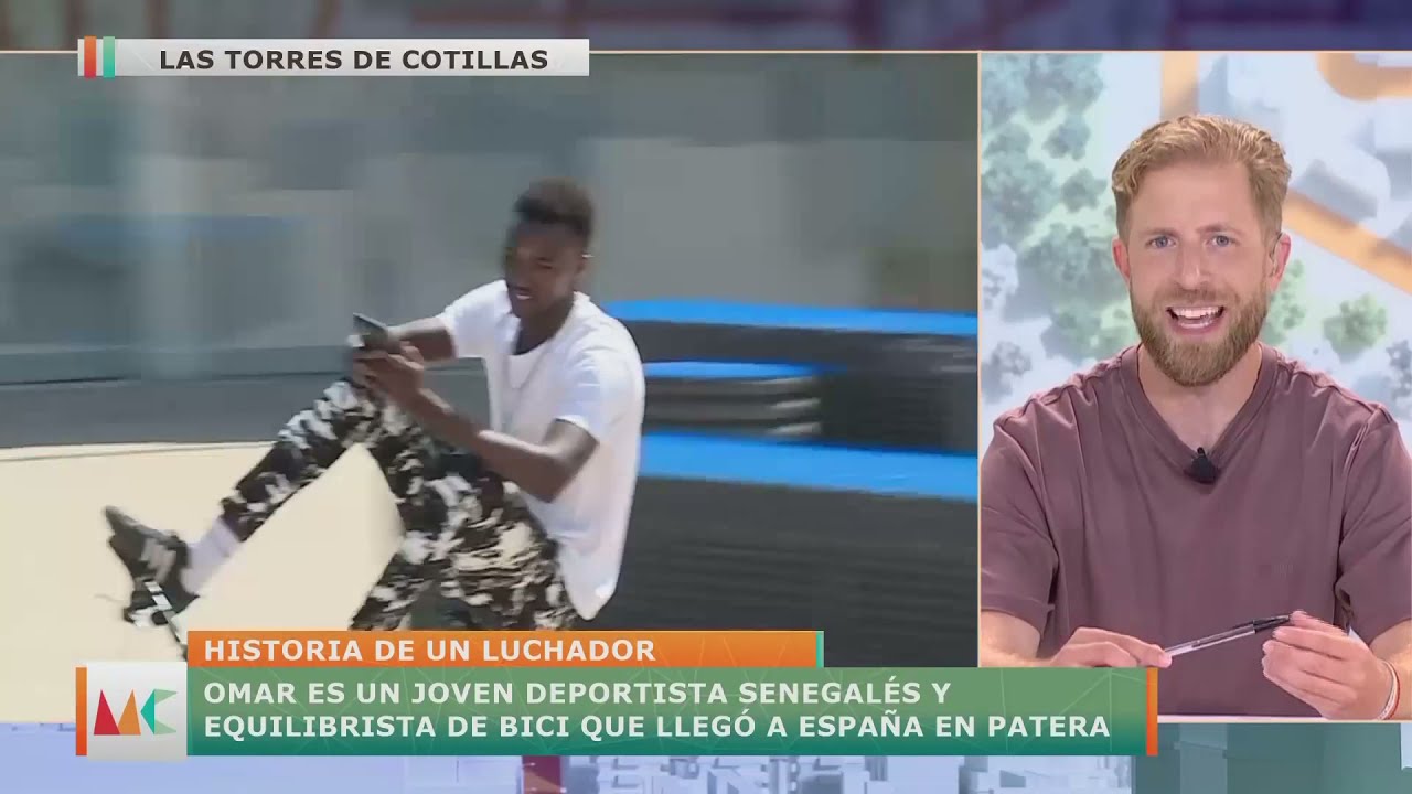 Omar, el joven equilibrista de Las Torres de Cotillas