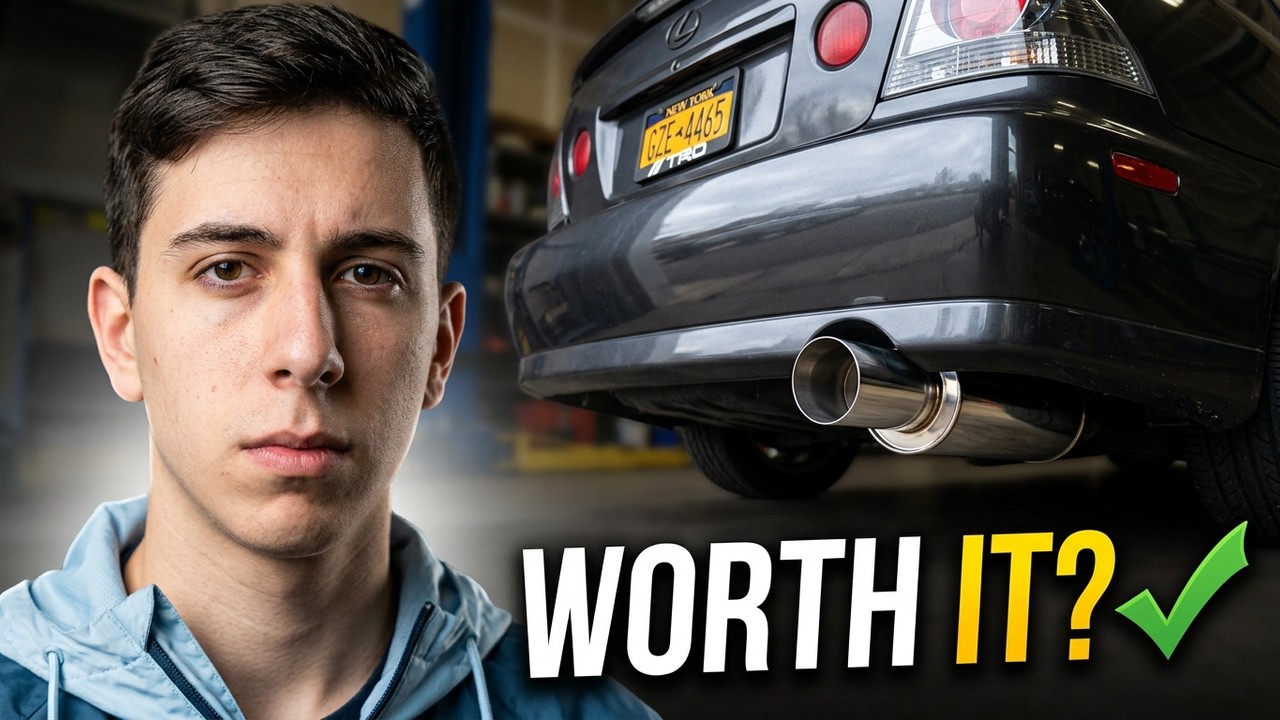 Lexus IS300 Kordare 3" straight pipe review