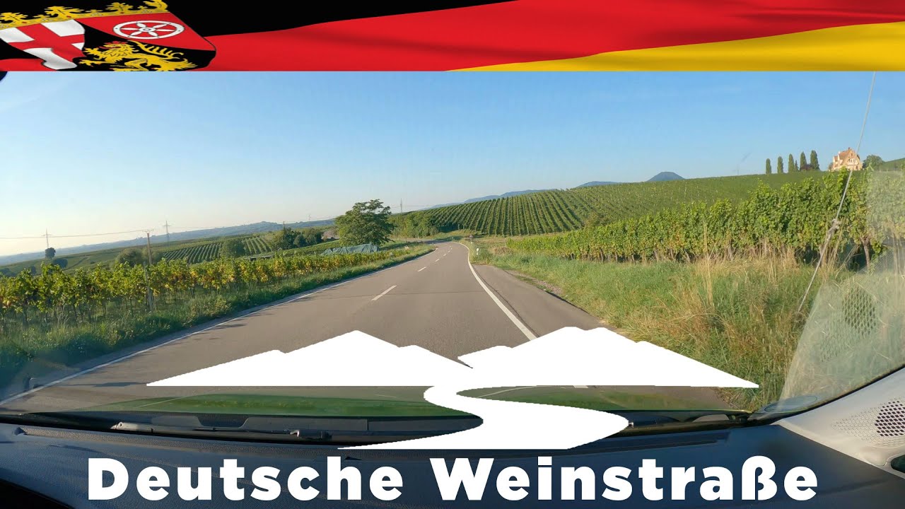 Scenic Drive Germany: Deutsche Weinstraße (Maikammer - Siebeldingen) | 4K
