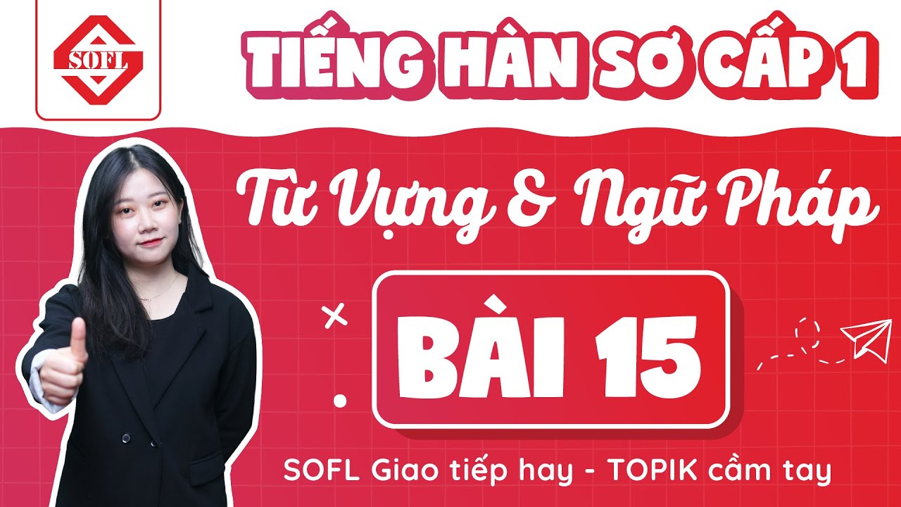 BÀI 15 TỪ VỰNG - NGỮ PHÁP TIẾNG HÀN TỔNG HỢP SƠ CẤP 1[END] | HỌC TIẾNG HÀN ONLINE