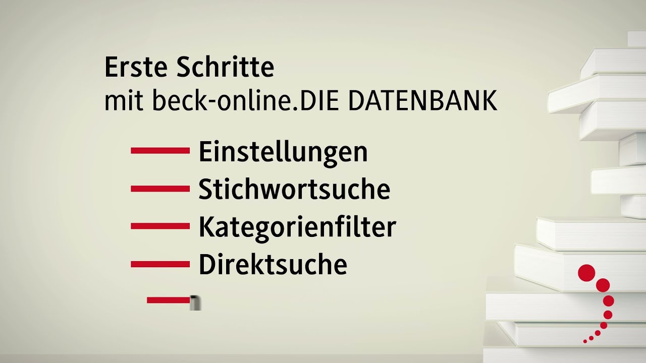 Erste Schritte in beck-online.DIE DATENBANK