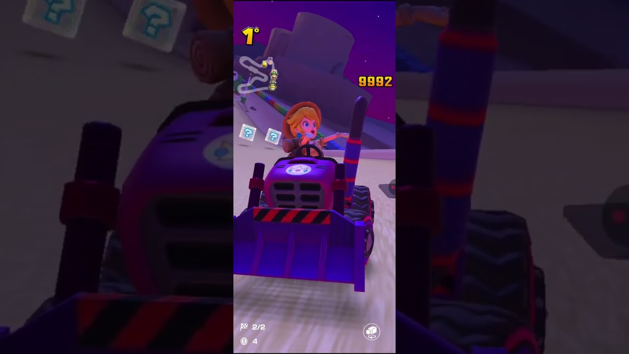 Mario kart tour trofeo peach oro rosa