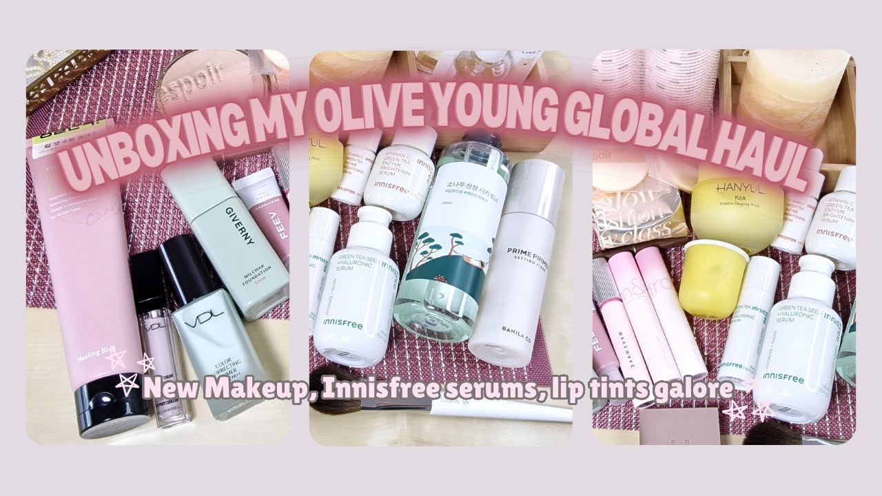 Unboxing My $300 Olive Young Haul 💗✨ | New Korean Makeup, K-Beauty Serums + Lip Tints