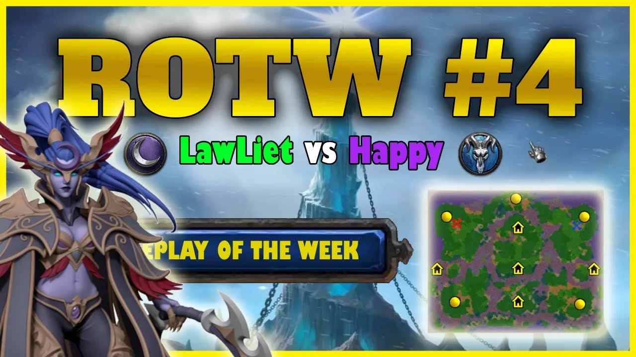 ROTW#4 - Happy [Undead]  vs Lawliet [Night Elf] - Commenté par WeaponX