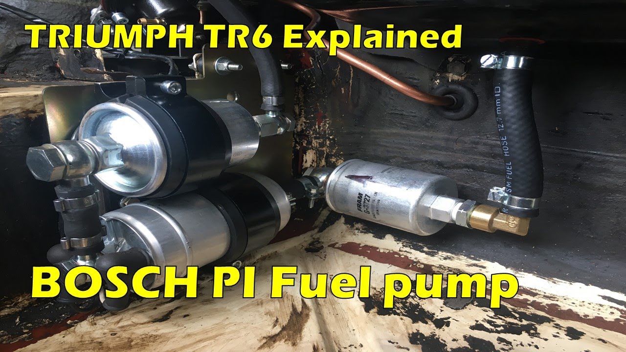 Triumph TR6 BOSCH PI fuel pump upgrade explained