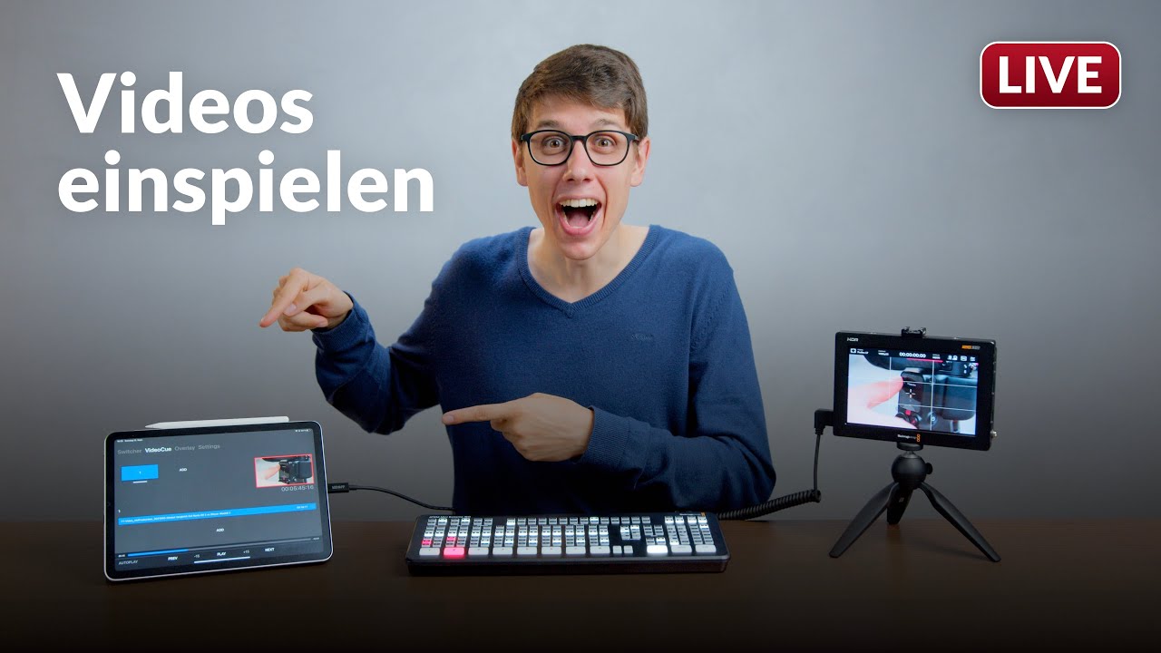 ATEM Mini Videos einspielen über das iPad