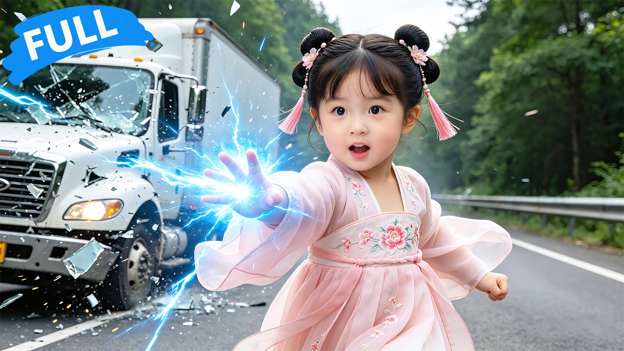 ✨Powerful Little Girl Stops Truck to Saves Mommy, Uses Golden Eyes to Outs Evil, Crushes Villains!