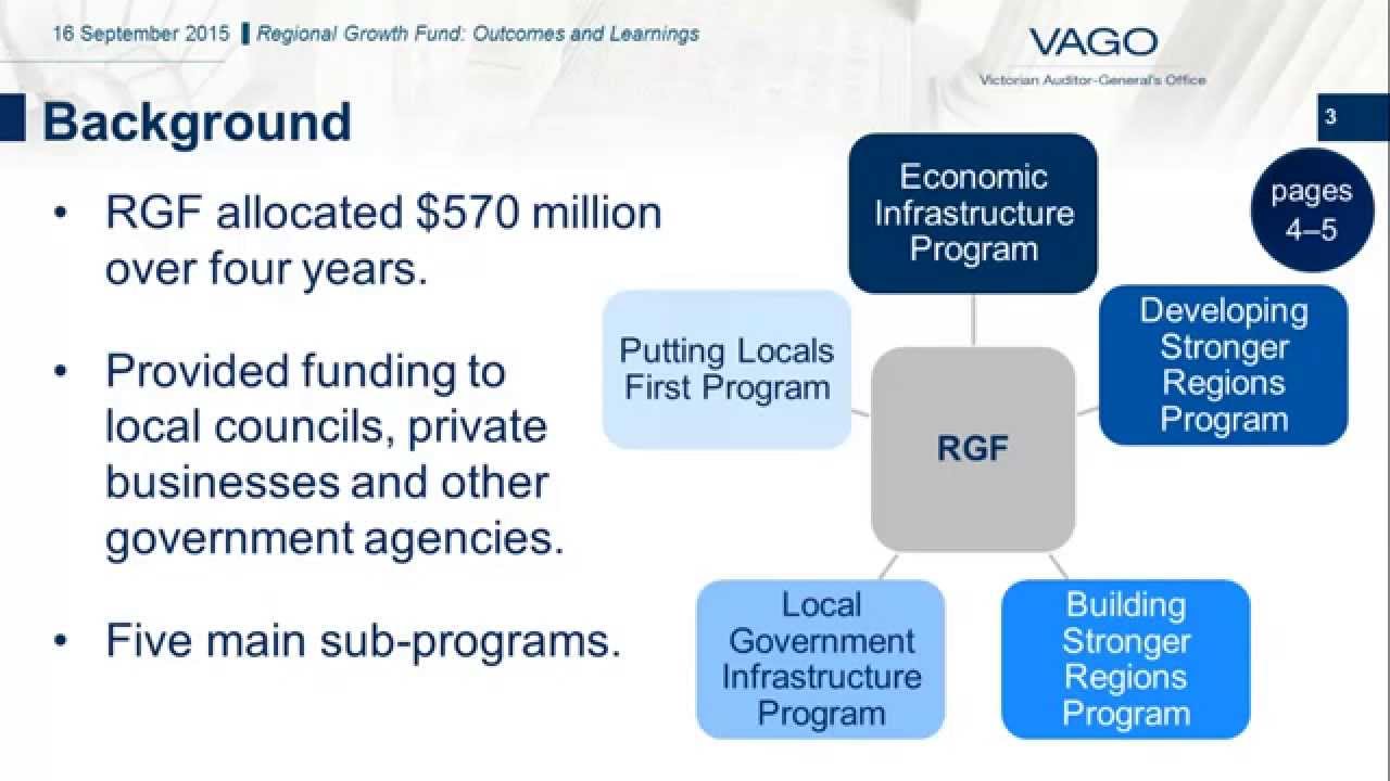 Regional Growth Fund: Outcomes and Learnings