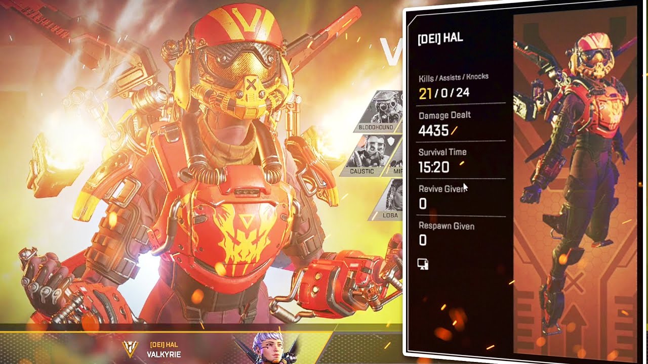 21 BOMBE e 4000+ DMG con VALKYRIE! |Apex Legends