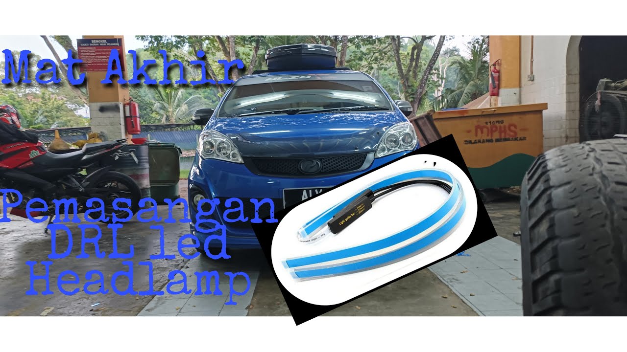 Pemasangan DRL led strip Headlamp