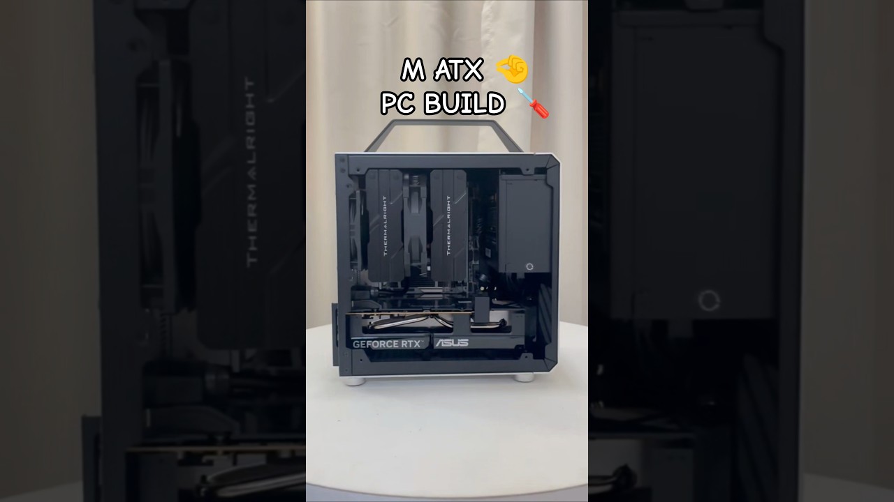 SMALL 🤏 BUT POWERFUL👑 Mini ITX AMD  Ryzen 5 9600X + RTX 5060 Build #gaming #pcbuild #miniitx