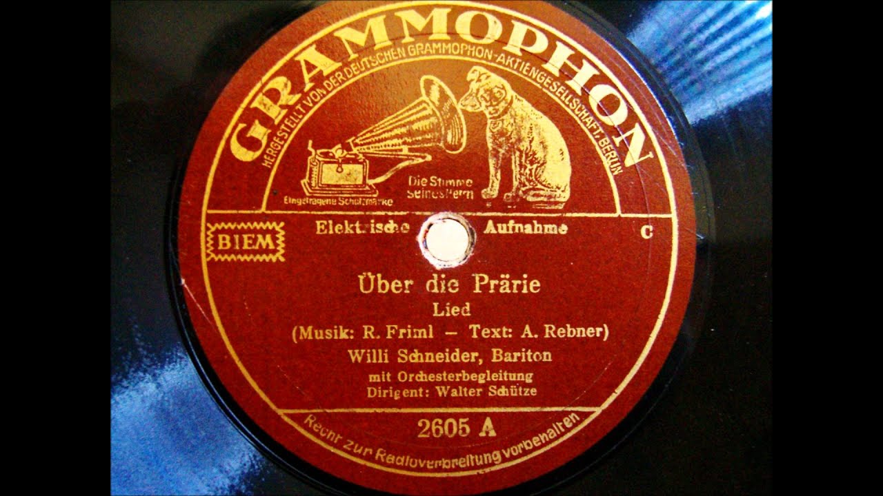 Willy Schneider - Über die Prärie - Lied Fox - 1937