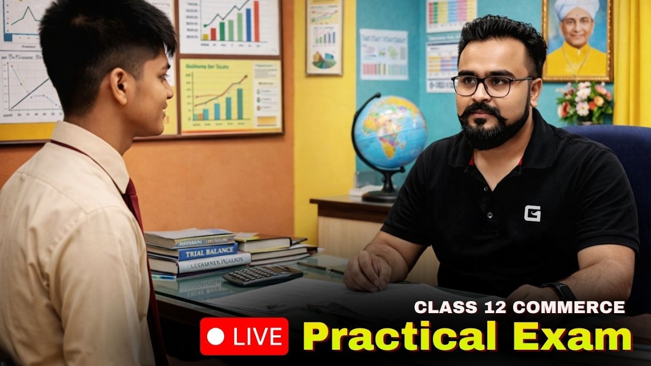 BIG ANNOUNCEMENT 🤯 LIVE PRACTICAL EXAM class 12 Commerce
