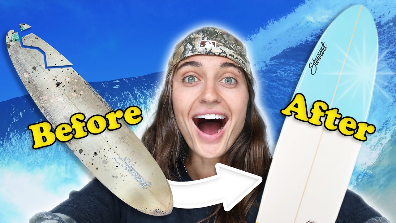 I restored the cheapest fb Marketplace Surfboard!