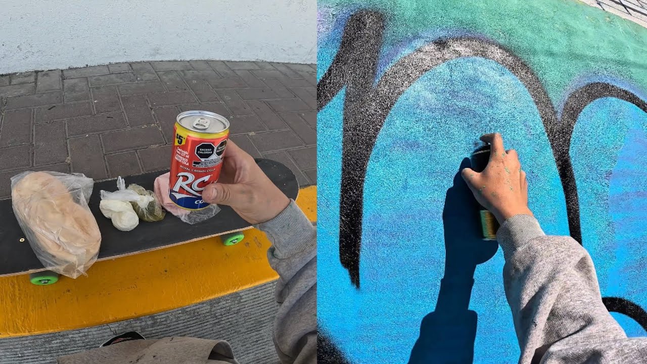 Como comer rico con menos de $40 pesos Graffiti bombing