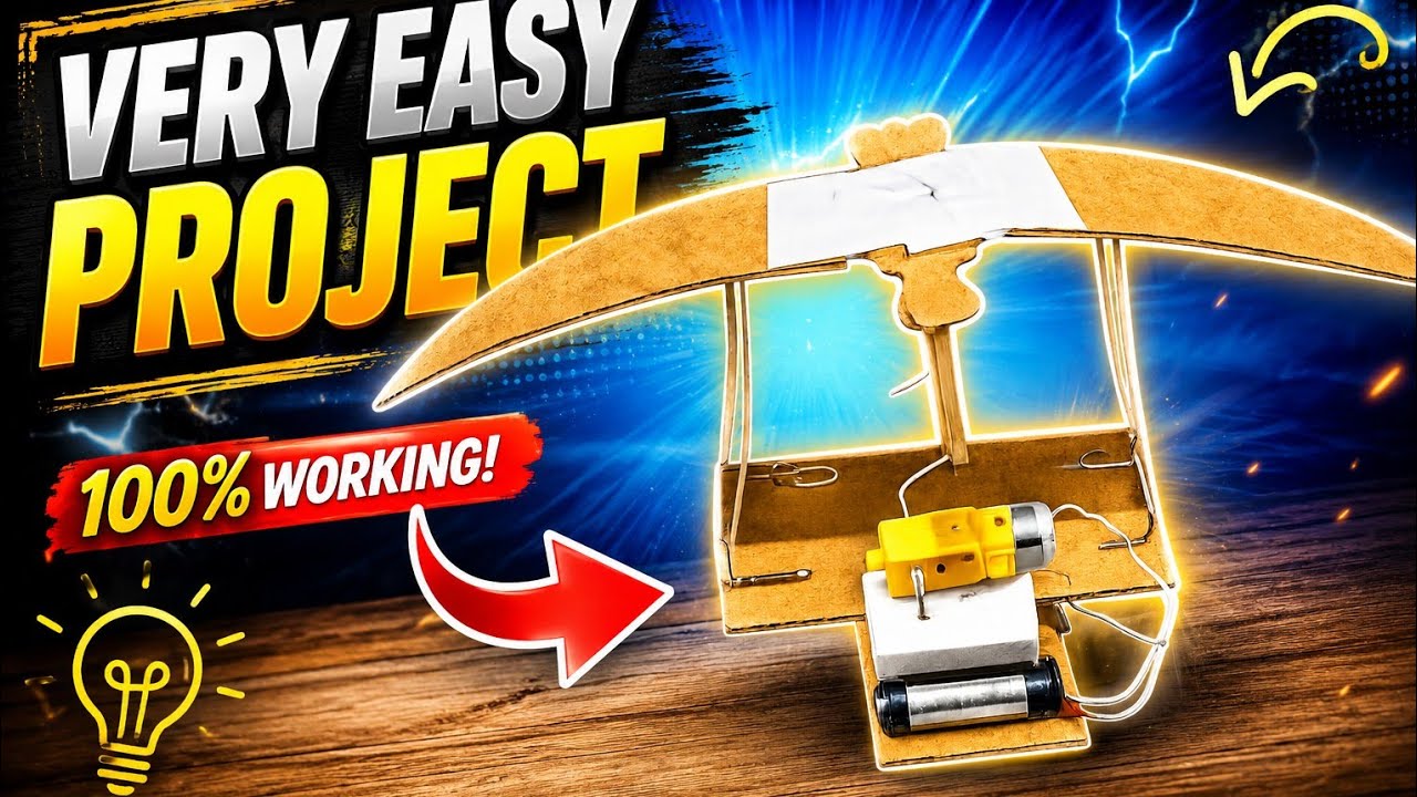 “Amazing Flying Bird Model 🐦 | Very Easy DIY Science Project | Motor Powered Bird”