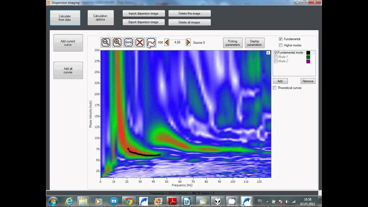 MASW in RadExPro seismic software