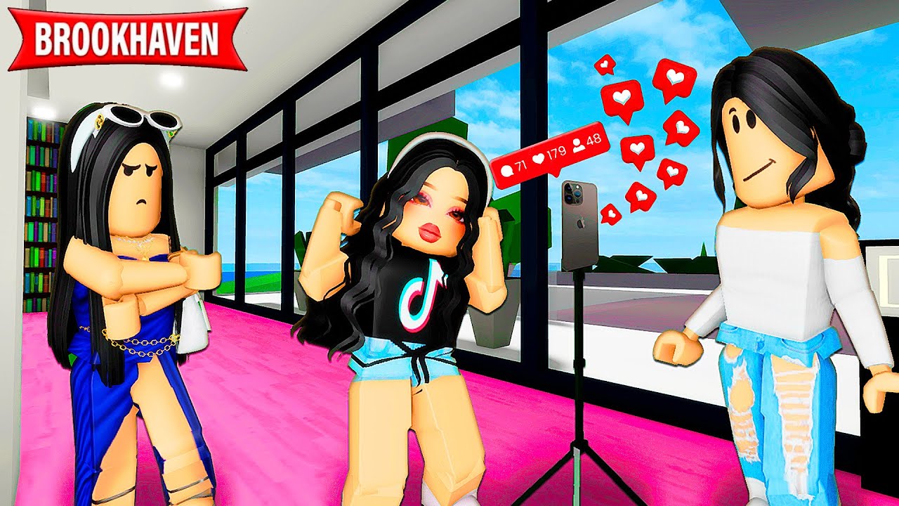 A MINHA PRIMA É UMA INVEJOSA!  Historinhas Brookhaven RP | Roblox