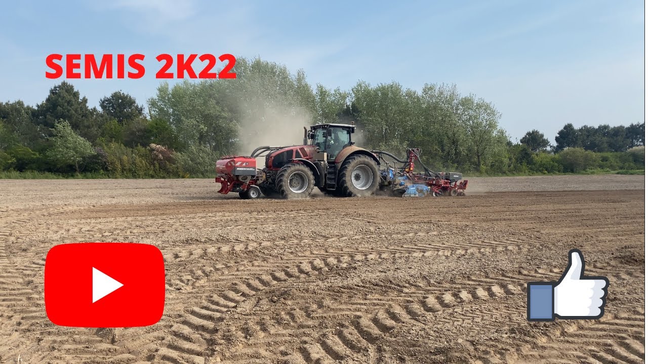 Claas axion 930 rouge  💥  / SARL LEGAL EDT / Semis de mais 2K22