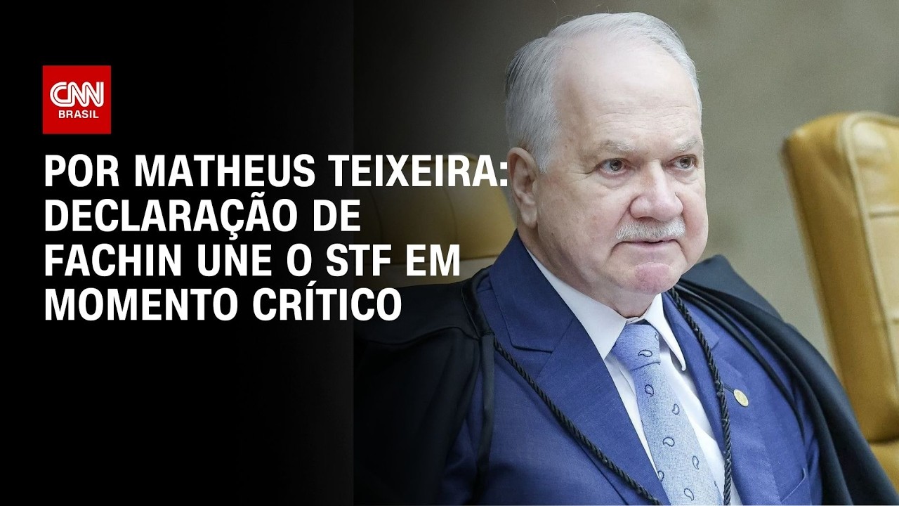 Análise: Declaração de Fachin une o STF em meio à crise do Banco Master | CNN 360°