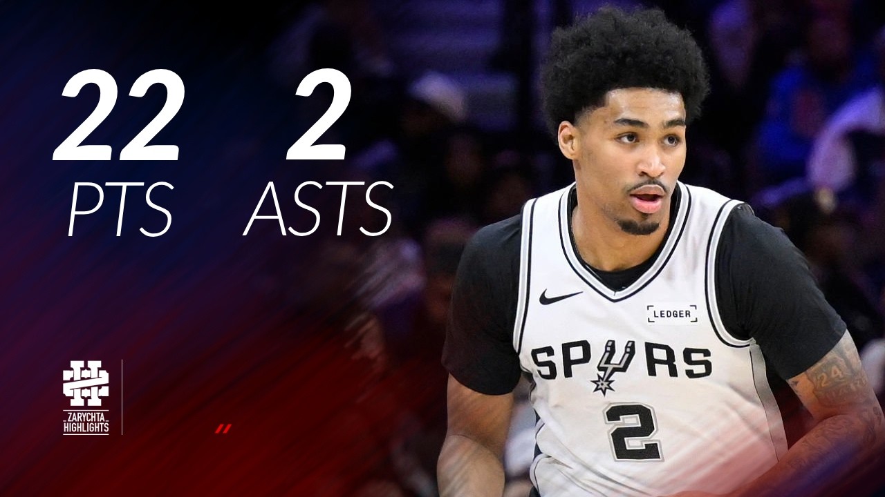 Dylan Harper 22 pts 2 asts vs Sixers 25/26 season