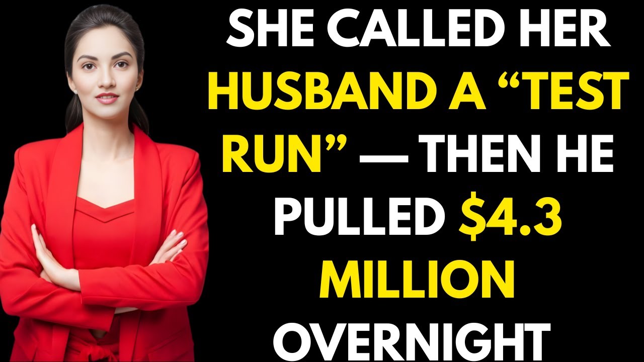 She Called Her Husband a “Test Run” — Then He Pulled $4.3 Million Overnight | Betrayal Story