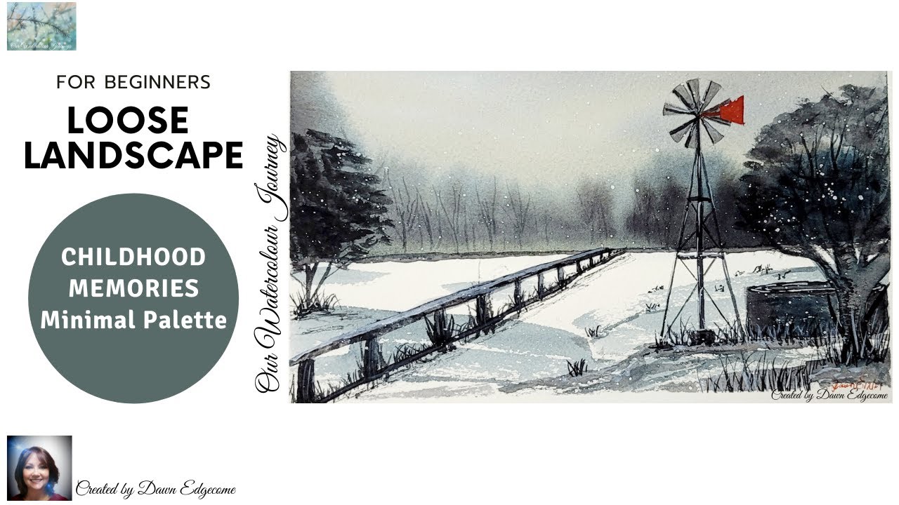 Как нарисовать эту акварель. #limitedpallete #watercolor [cc] доступны субтитры