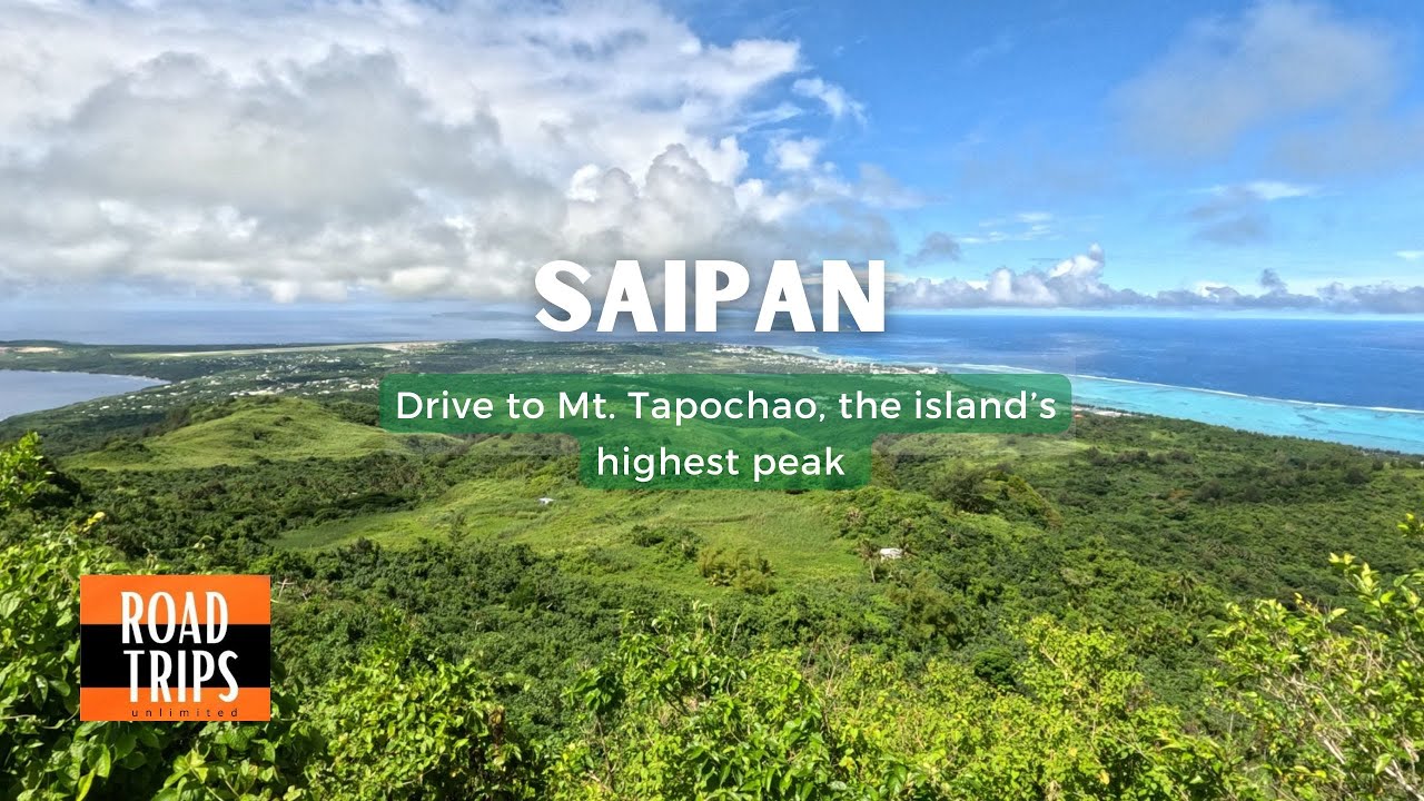 Saipan Scenic Drive to Mt. Tapochao ➡️360-degree Paroramic View from the Peak • GoPro 4K