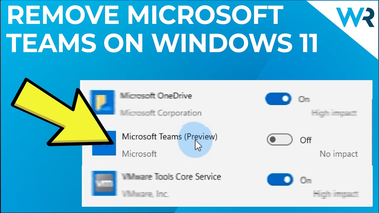 How to remove Teams from your Windows 11 device