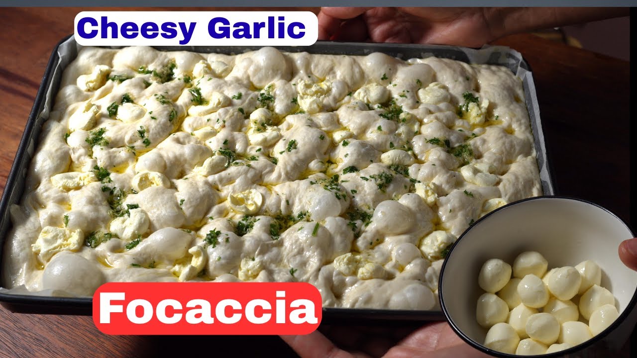 🧀Фокачча с сыром и чесноком = самая захватывающая фокачча на свете! Лучшая чесночная фокачча на с...