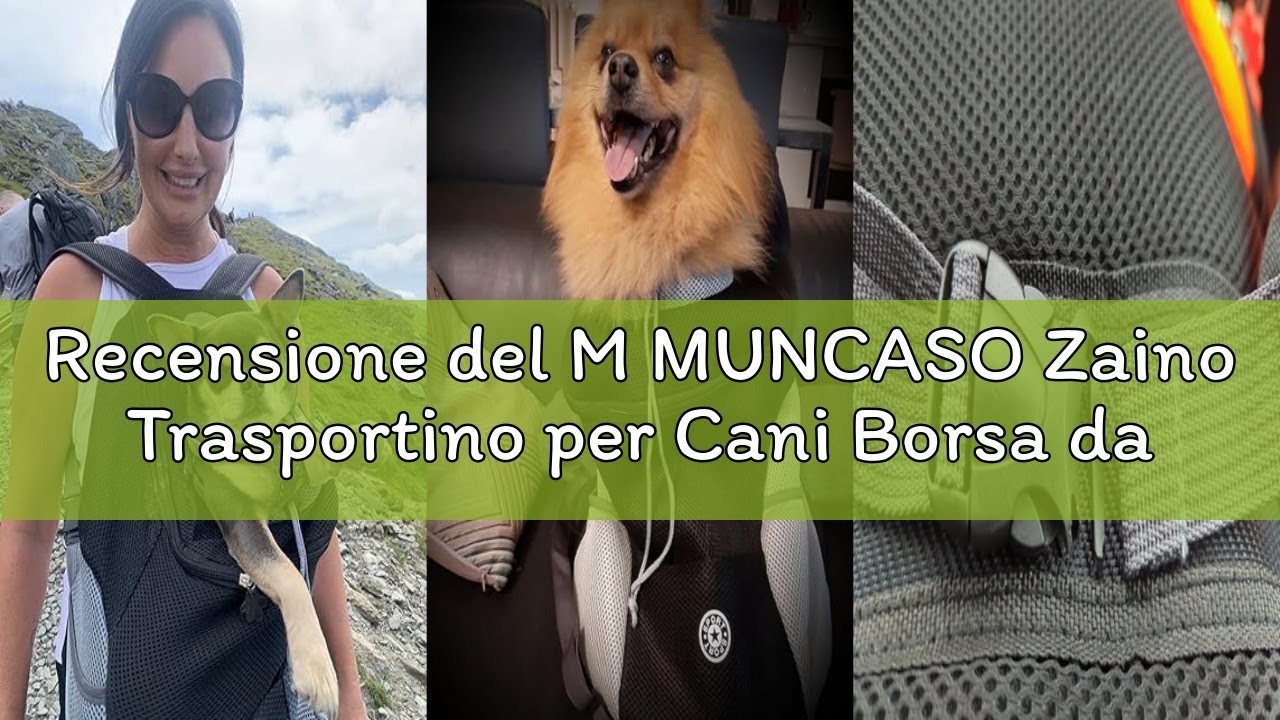 Recensione del M MUNCASO Zaino Trasportino per Cani Borsa da Viaggio per Piccoli Animali Domestici Z