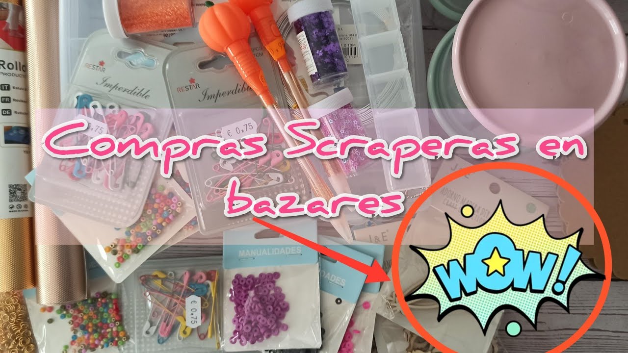 Compras Scraperas super interesantes en bazar #scrapbook #haulcompras
