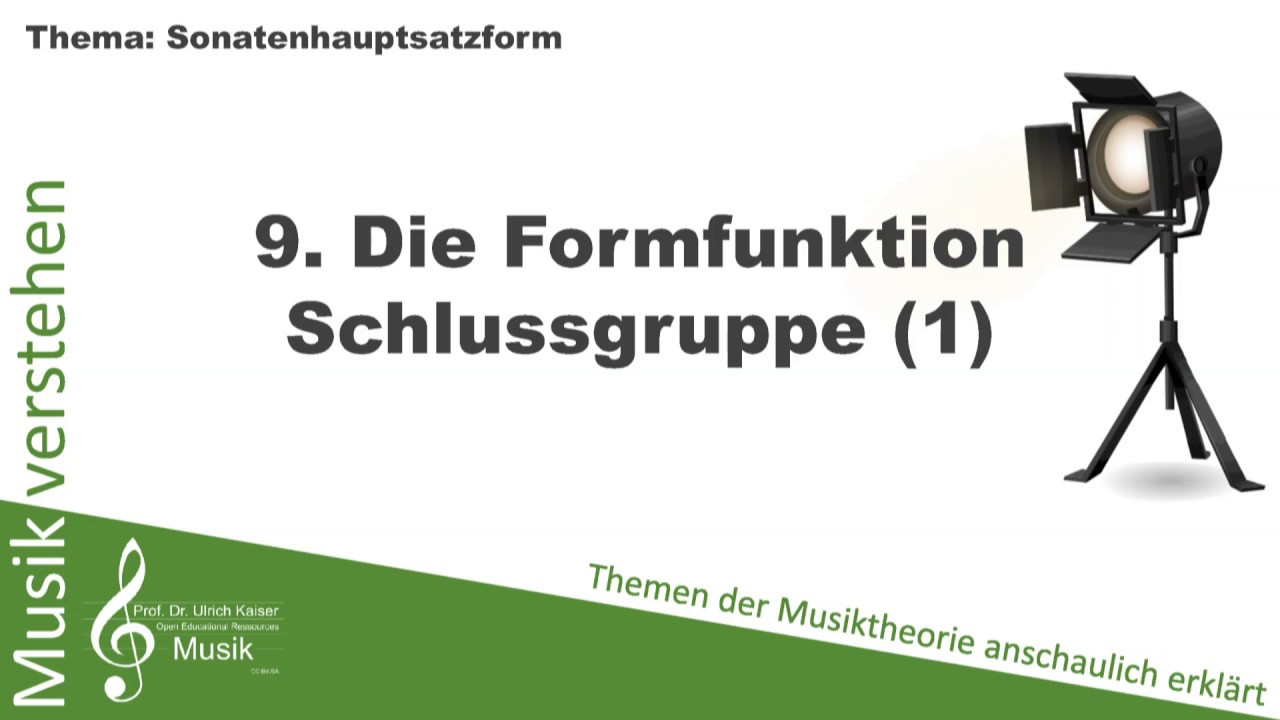 Sonatenhauptsatzform 09 Die Formfunktion Schlussgruppe 1
